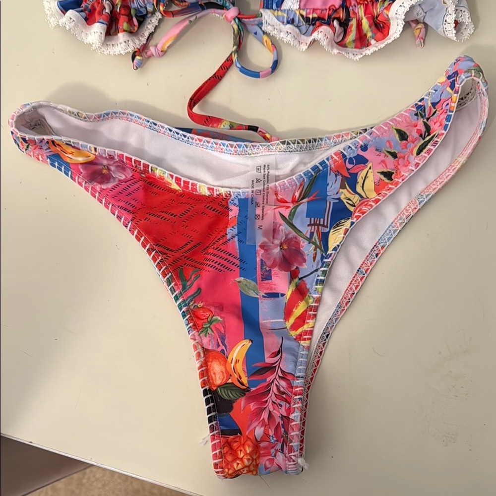 Colorful Floral Bikini Set - Picture 3 of 3